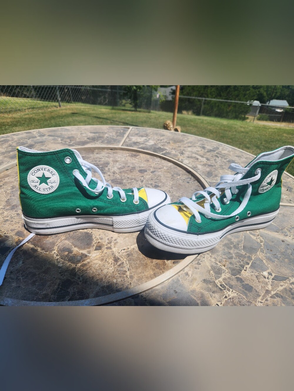 Converse Chuck Taylor All Star Unisex Packer Green And Yellow High-Top - Picture 2 of 8